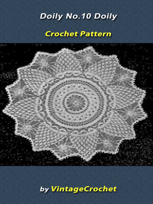 cover image of Doily No.10 Vintage Crochet Pattern eBook
